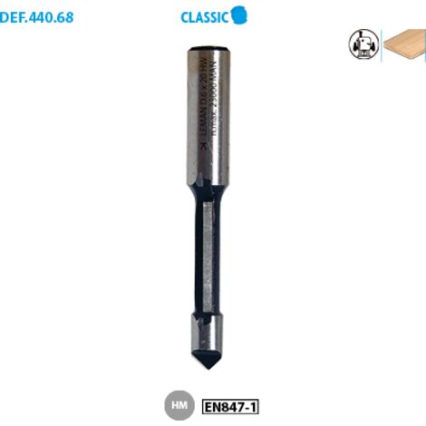 Mèche pour occulus Classic ø 6 ø Queue 8 Long. Utile 20mm