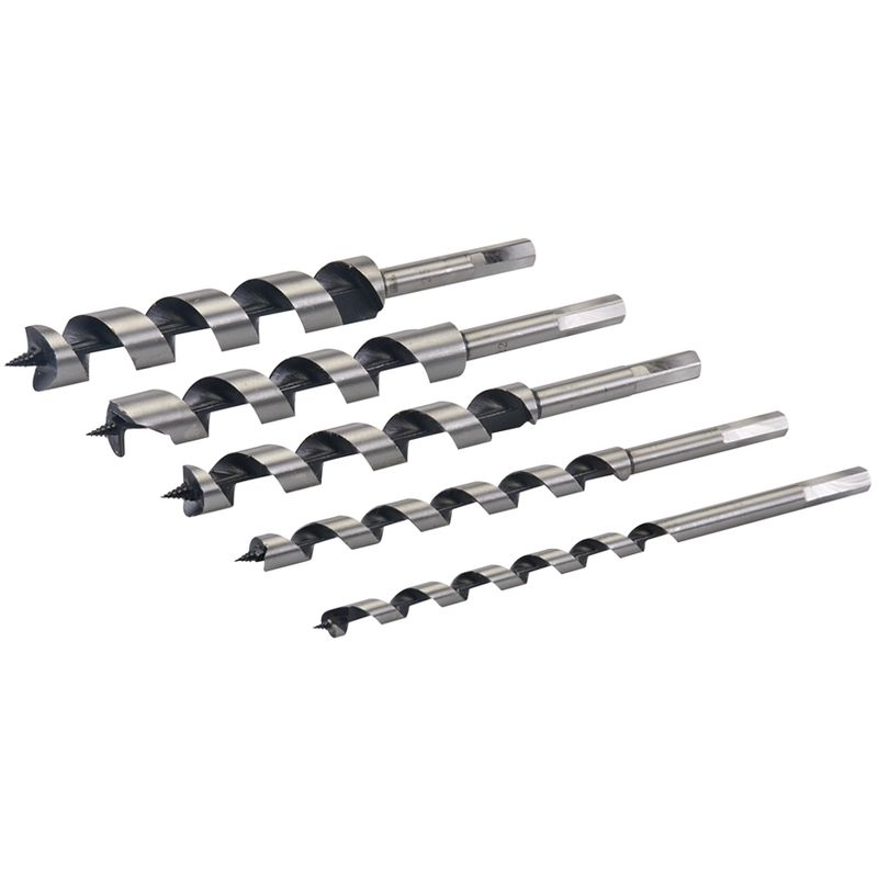 Jeu de 5 mèches hélicoïdales 10 - 25 mm Silverline 298528