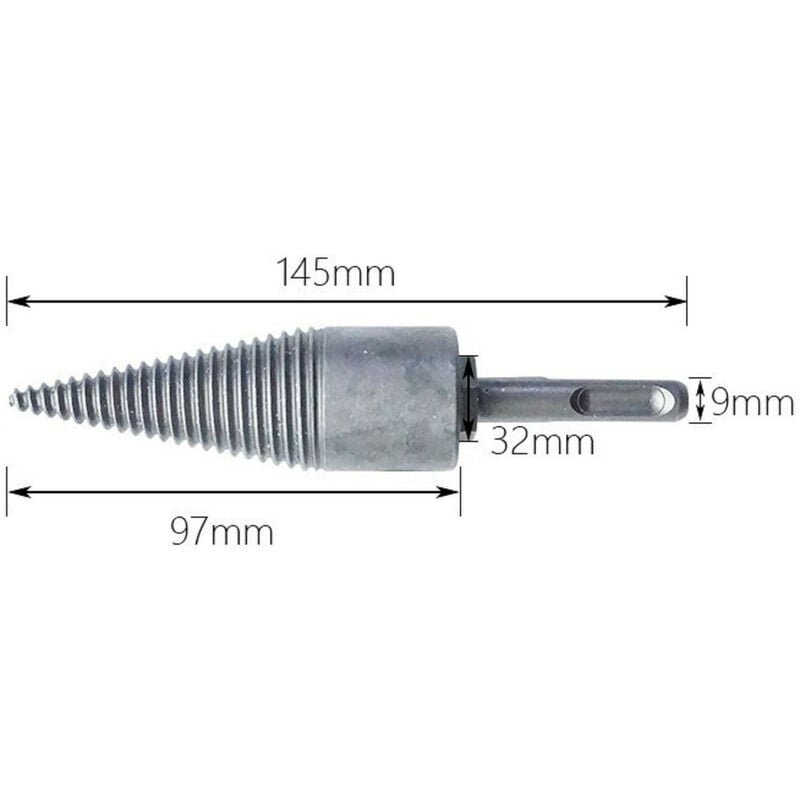 Mèches pour bois de chauffage Alésoirs Outils de perçage Poinçons en bois Fendre du bois b