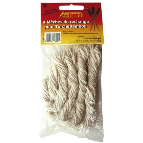 Meches Rechanges Torche Bambou X 4 - Favorit