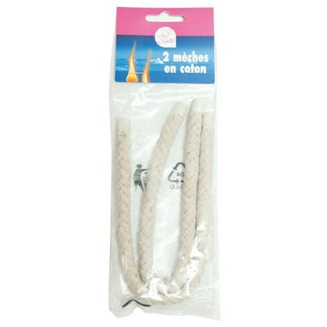 SIAM PYROFEU Mèches rondes pour torche flambeau de 150 cm - lot de 2