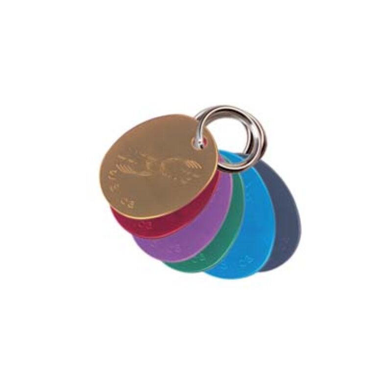 Image of Silca - Medaglia ultralite ovale 6 colori con anello - con anello ø mm.25 30 pezzi