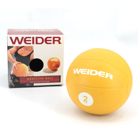 Medecine ball 2 kg ballon dentrainement musculation Weider
