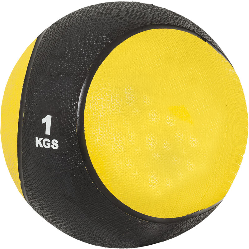 GORILLA SPORTS - Médecine balls en caoutchouc - De 1 à 10 KG - Poids : 1 KG