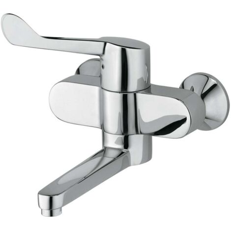 Medi-Care con válvula de pared cromada