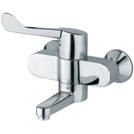 Medi-Care con válvula de pared cromada