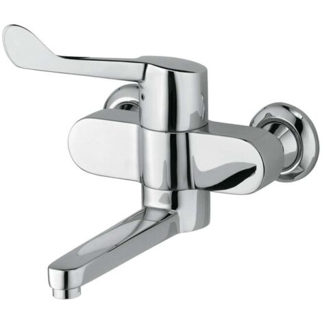 Medi-Care con válvula de pared cromada