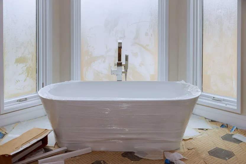 How to install a freestanding bathtub