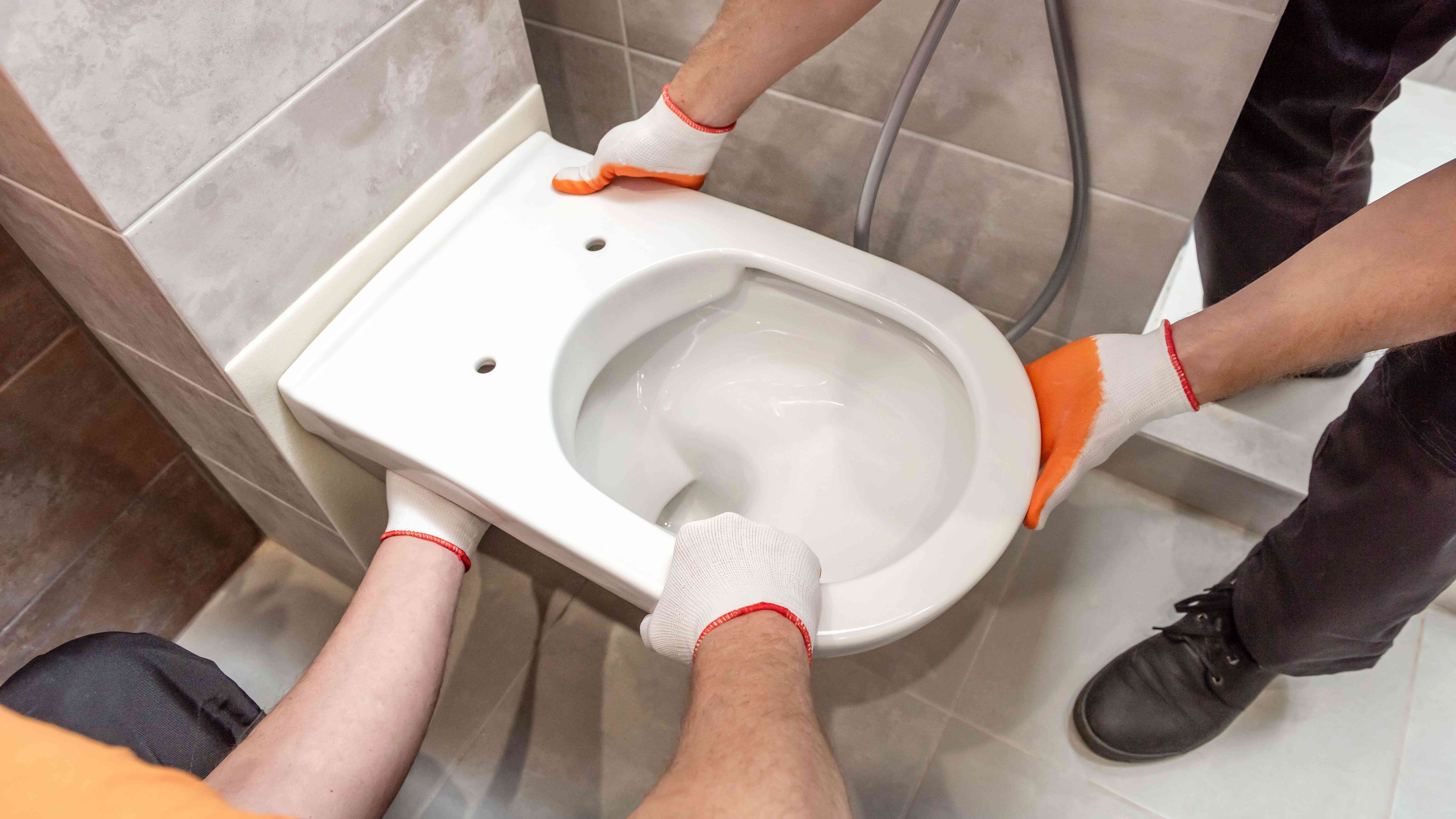How to install a wall hung toilet