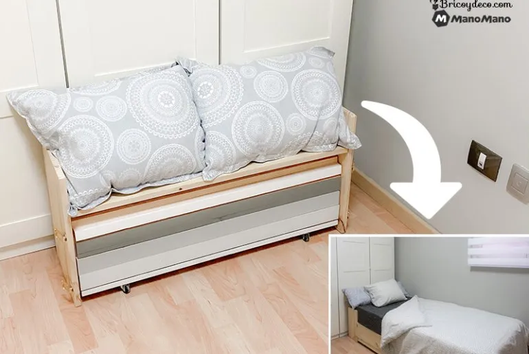Come realizzare un letto pieghevole che si trasforma in panca