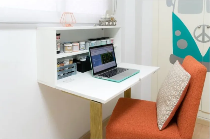 Wenig Platz: Schritt für Schritt zum aufklappbaren DIY-Schreibtisch