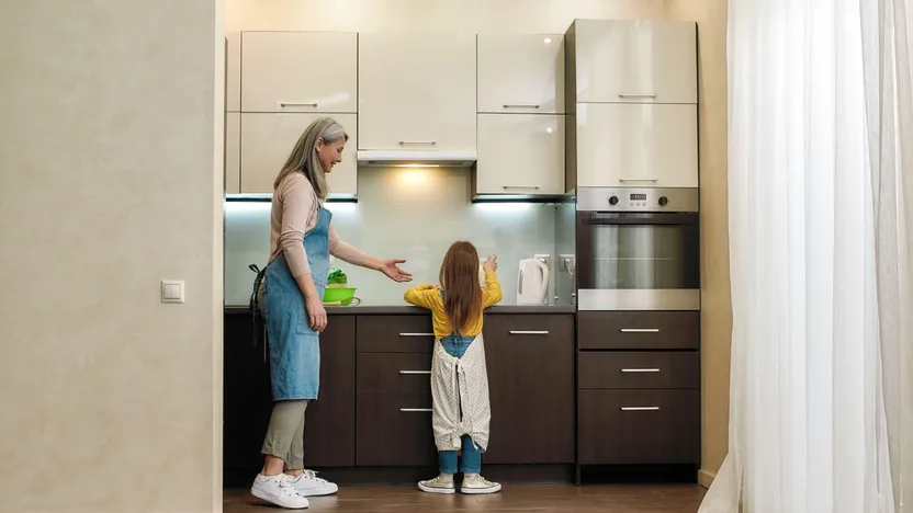 Eine kleine Küche einrichten: So geht's
