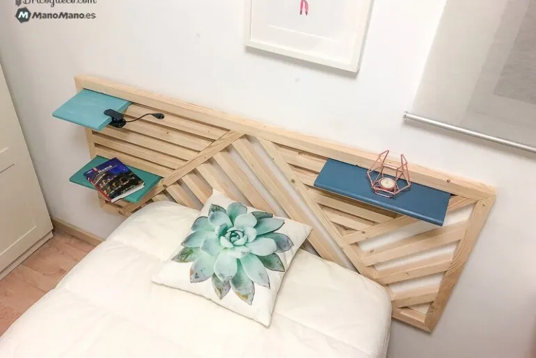 Schritt-für-Schritt-Anleitung für ein Kopfteil aus Holzlatten