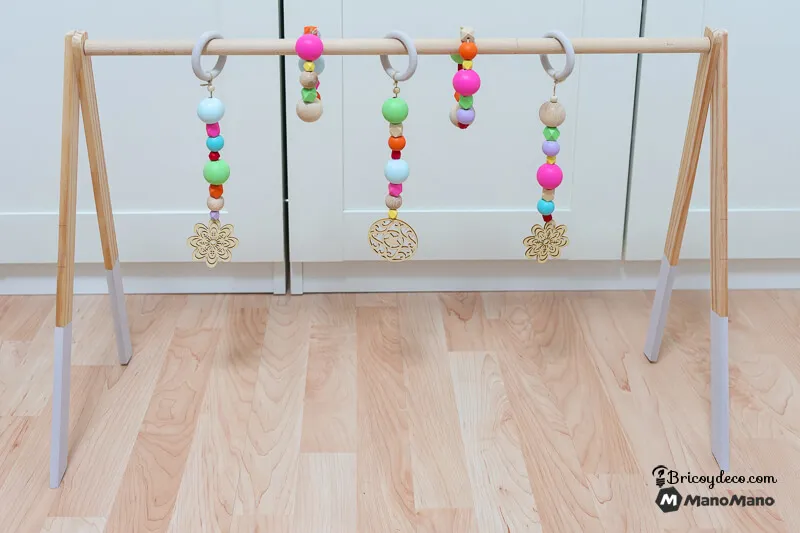 ¿Cómo hacer un gimnasio Montessori de madera para bebé?