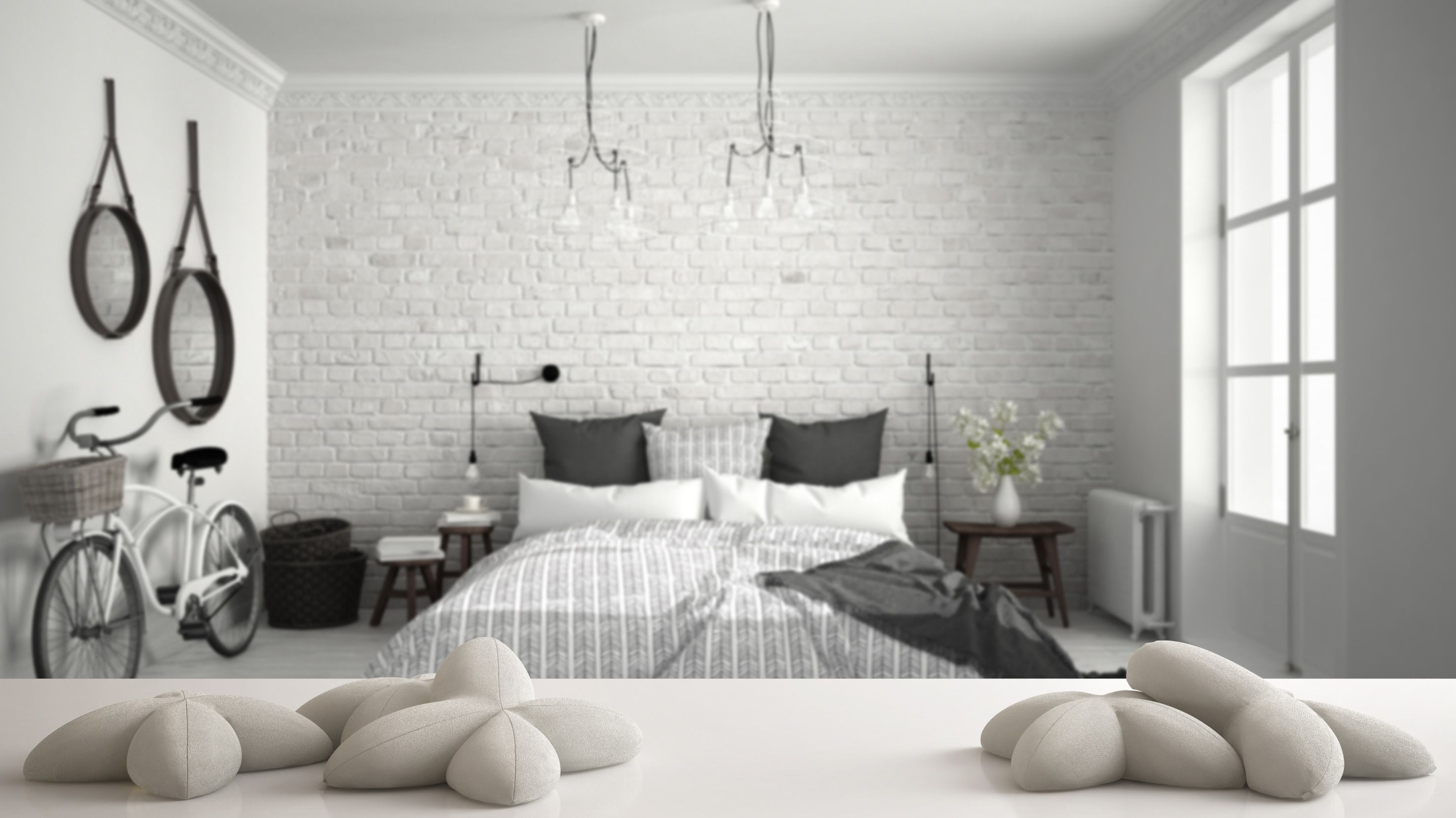 Deko-Ideen für ein Schlafzimmer im industrial Look