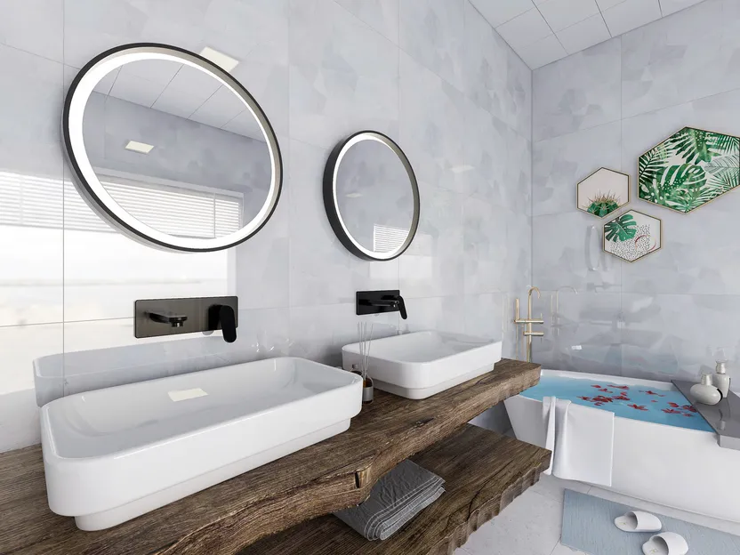 Idee d'arredo per un bagno scandinavo