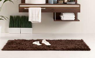 BiancheriaWeb Tappeto Bagno 3 Pezzi - Super Assorbente, Cotone, Con Greca, Bianco - Foto 3