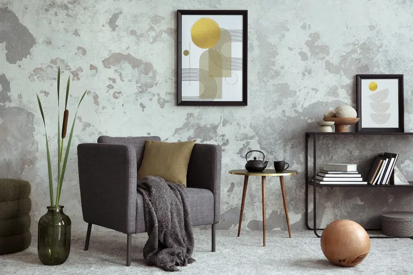 Cómo decorar un salón con papel pintado