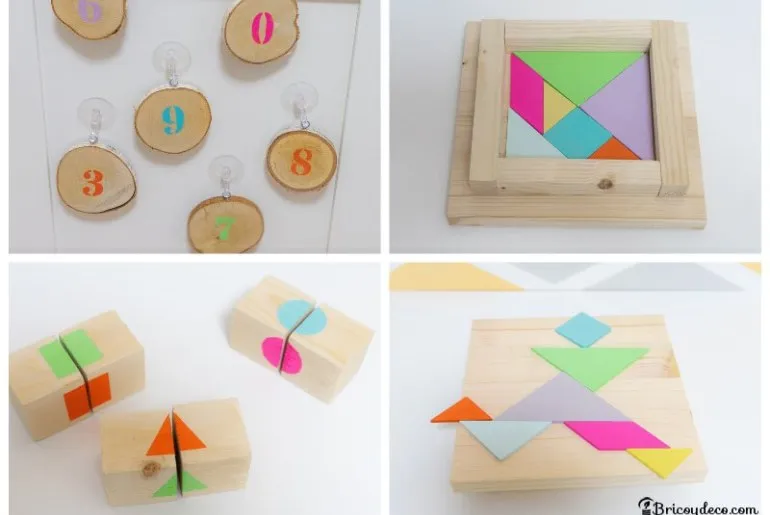 Tangram-Puzzle, Holzwürfel und Co.: Montessori-Spielzeug selber machen