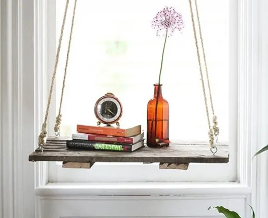 DIY hanging side table