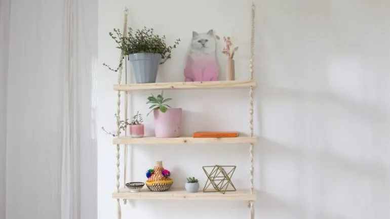 Comment fabriquer une étagère en fil de macramé