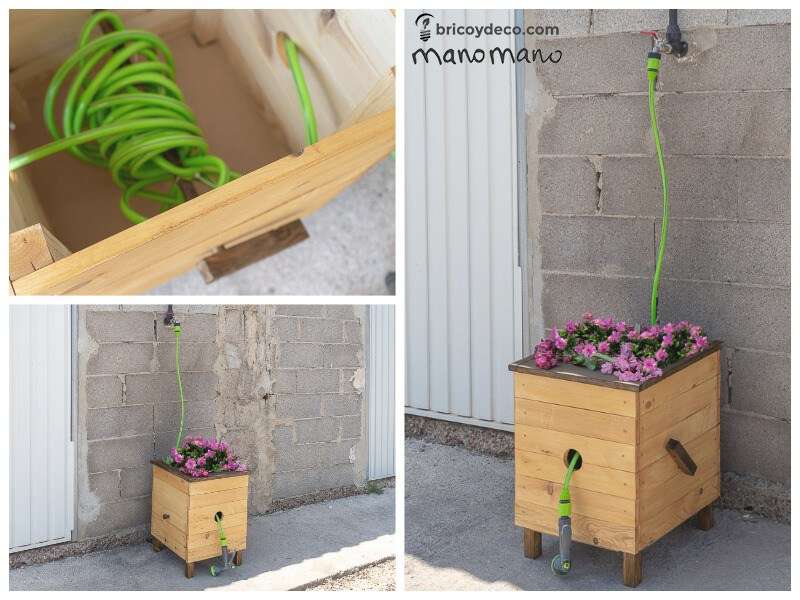 DIYSchlauchbox Eine elegante Lösung zur Aufbewahrung des Gartenschlauchs