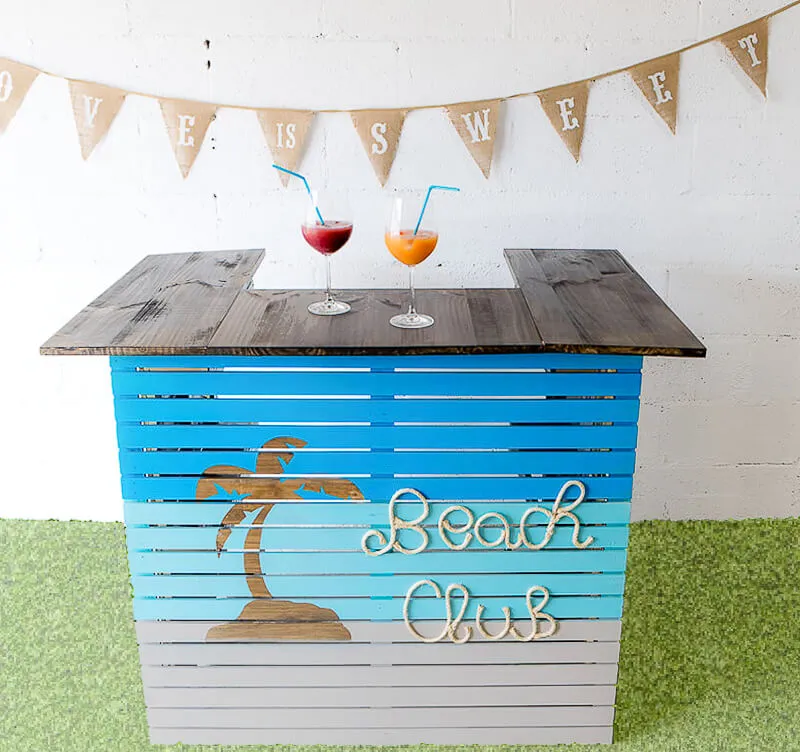 Pallet bar wood pallet project