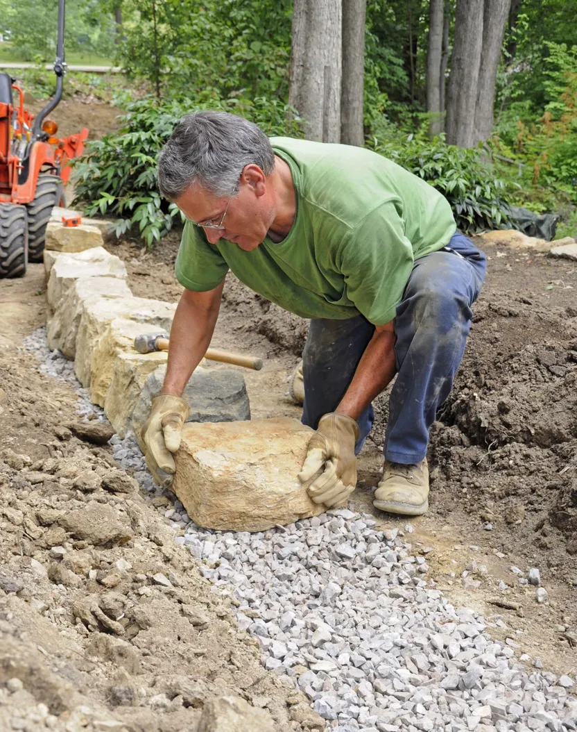 Come costruire un muretto a secco in giardino