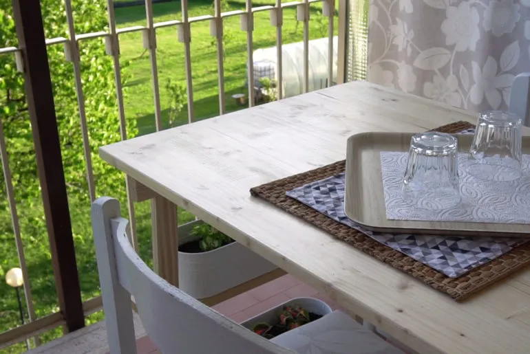 Come realizzare un tavolo apri e chiudi per il balcone