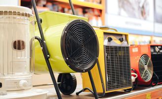 Sealey DEH3001 Industrial Fan Heater with Ducting 3kW