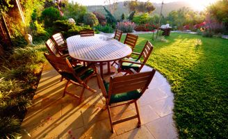 ATREIDES pouf da esterno in alluminio e corda