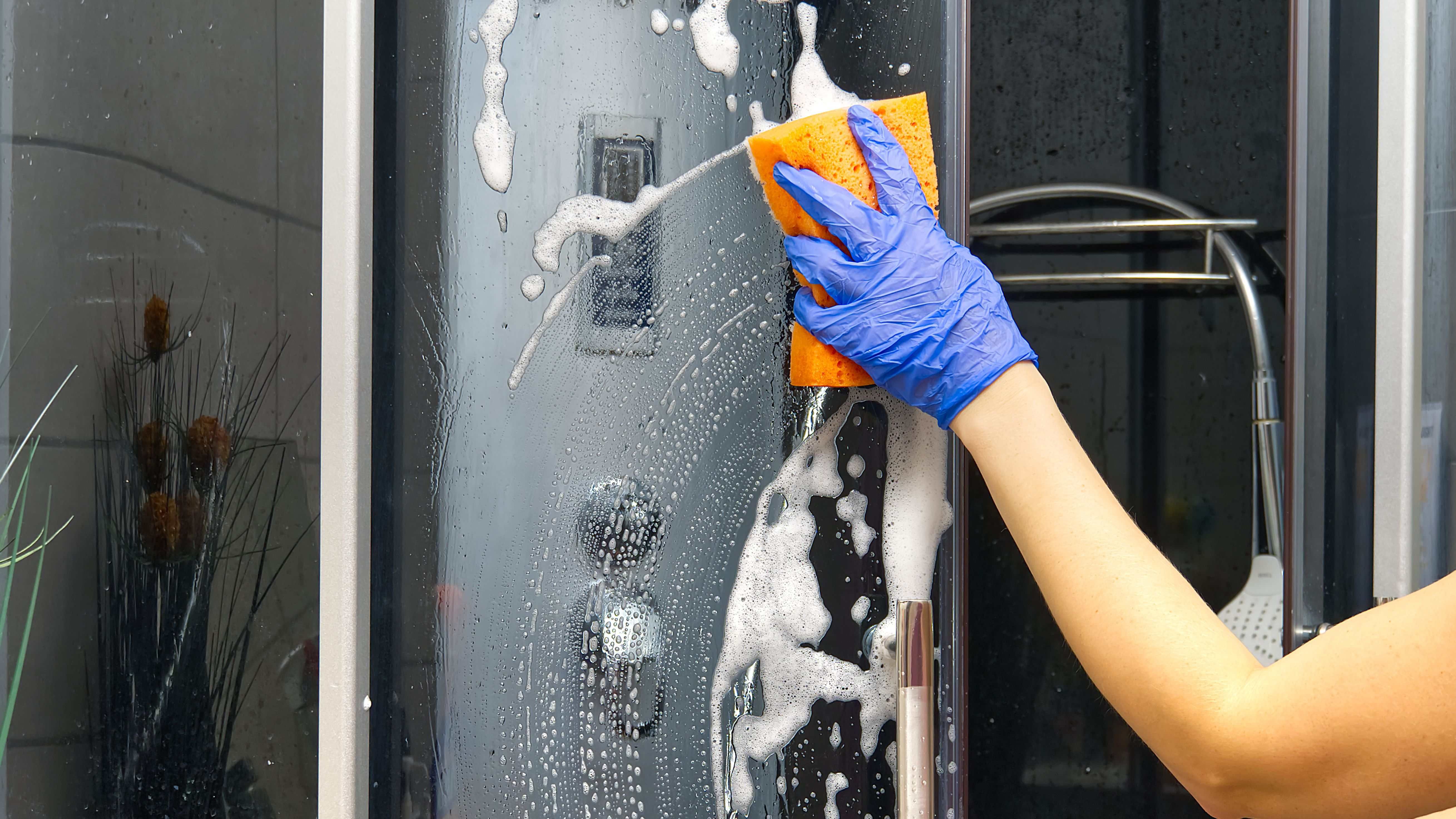 How to remove limescale from a shower screen