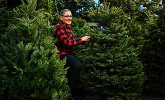 Gonna per albero di Natale, decorazioni per albero di Natale, 91