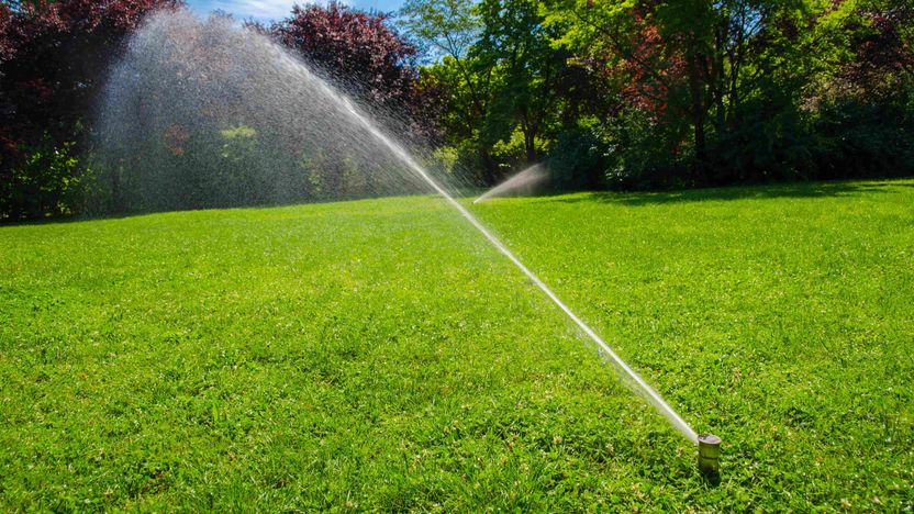 How to water a lawn