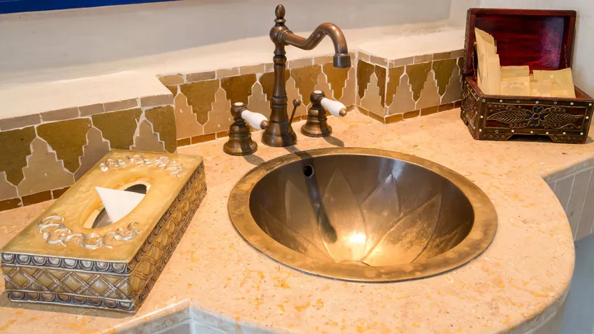 Cuarto de baño estilo oriental