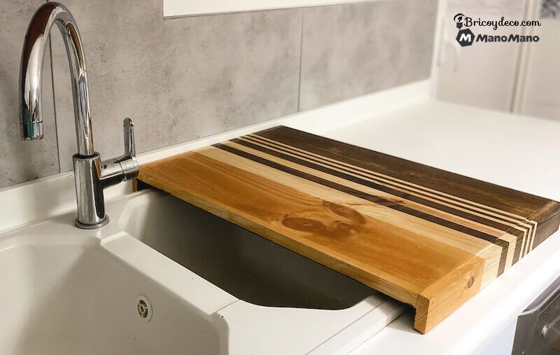 Abnehmbare arbeitsplatte aus bambus 58x38cm - Dm Creation - 00244