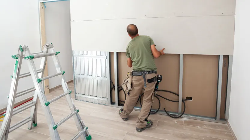¿Cómo instalar un tabique de cartón-yeso con estructura metálica?
