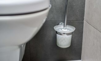 Prodotti - Scopino Per WC Satinato, Realizzato In Acciaio Inossidabile, Secchio Con Inte - Foto 5