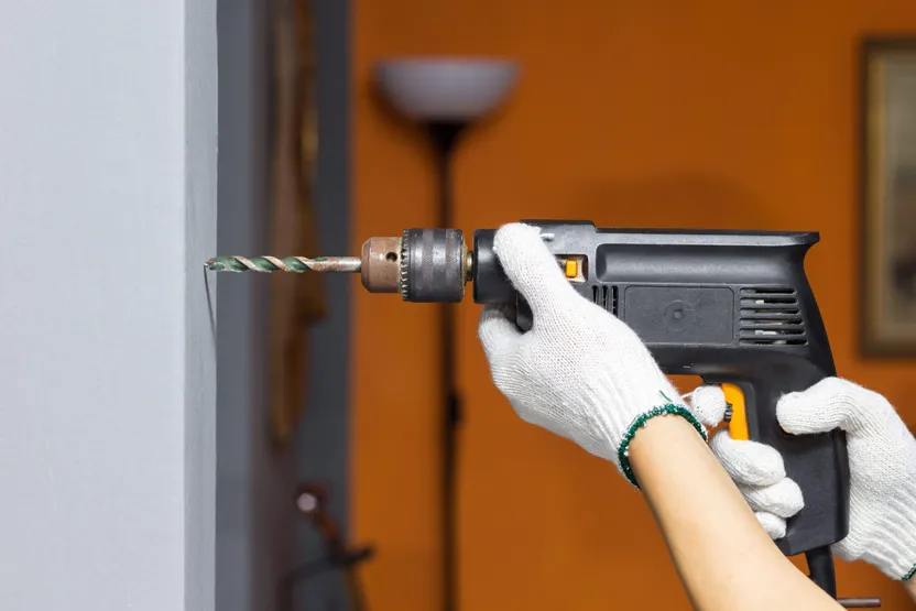 How to drill into walls
