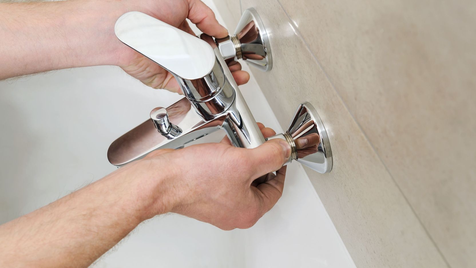 How to install a bath mixer tap