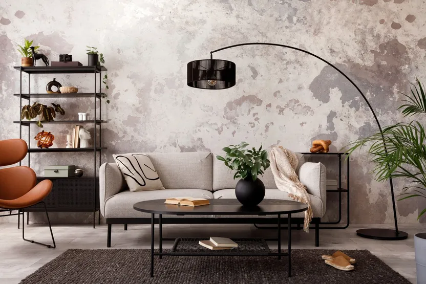 Ideas de decoración para un salón industrial