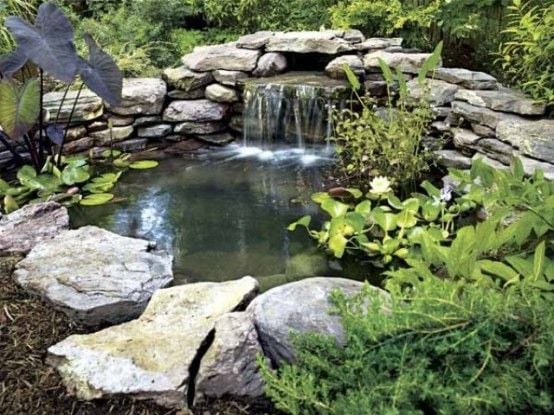 Construire un petit bassin de jardin avec cascade - Pirrotta