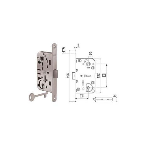 Médian Socket Lock Evolution Solo Scr. Nylon B.T.Do Cr. Op. - bord chromé mat mm.50 (1101.50.34)