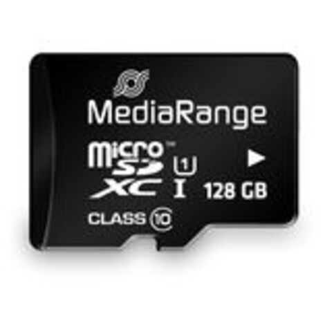 MediaRange MEDIARANGE MR945 - 128 Go - MicroSDXC - Classe 10 - UHS-I - 80 Mo/s - 20 Mo/s (MR945)