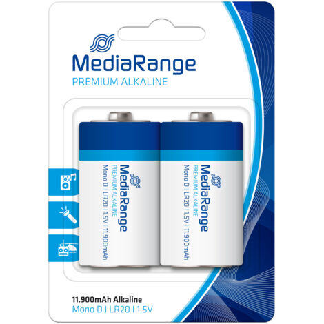 MediaRange MRBAT109 pila doméstica Batería de un solo uso D Alcalino