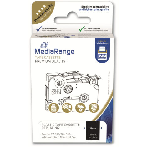 MEDIARANGE Schriftband MRBTZ335, ersetzt Brother TZ-335/TZe-335