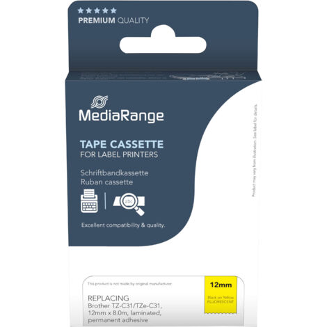 MEDIARANGE Schriftband MRBTZC31, ersetzt Brother TZ-C31/TZe-C31