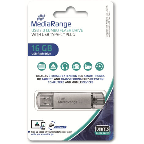 MEDIARANGE USB-Stick MR935, USB 3.0, 16 GB