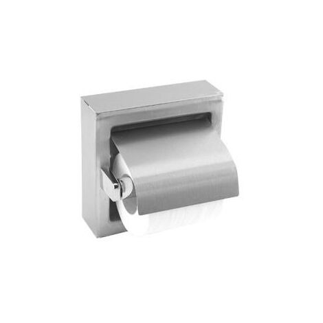 MEDICLINICS AI0310CS Portarollos con tapa Acero Mate - ref: AI0310CS