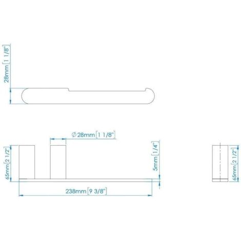 MEDICLINICS AI1321CS AURA Portarrollos Acero Inox Satinado - ref: AI1321CS